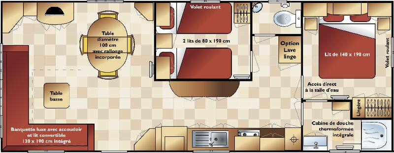 Plan du mobil-home